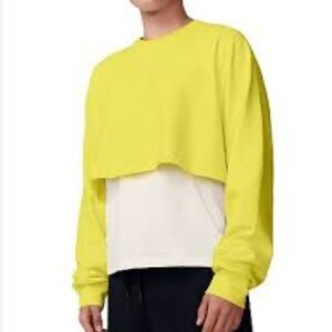 HUMAN NATION Gender Neutral Oversized Cropped Sweatshirt NEW